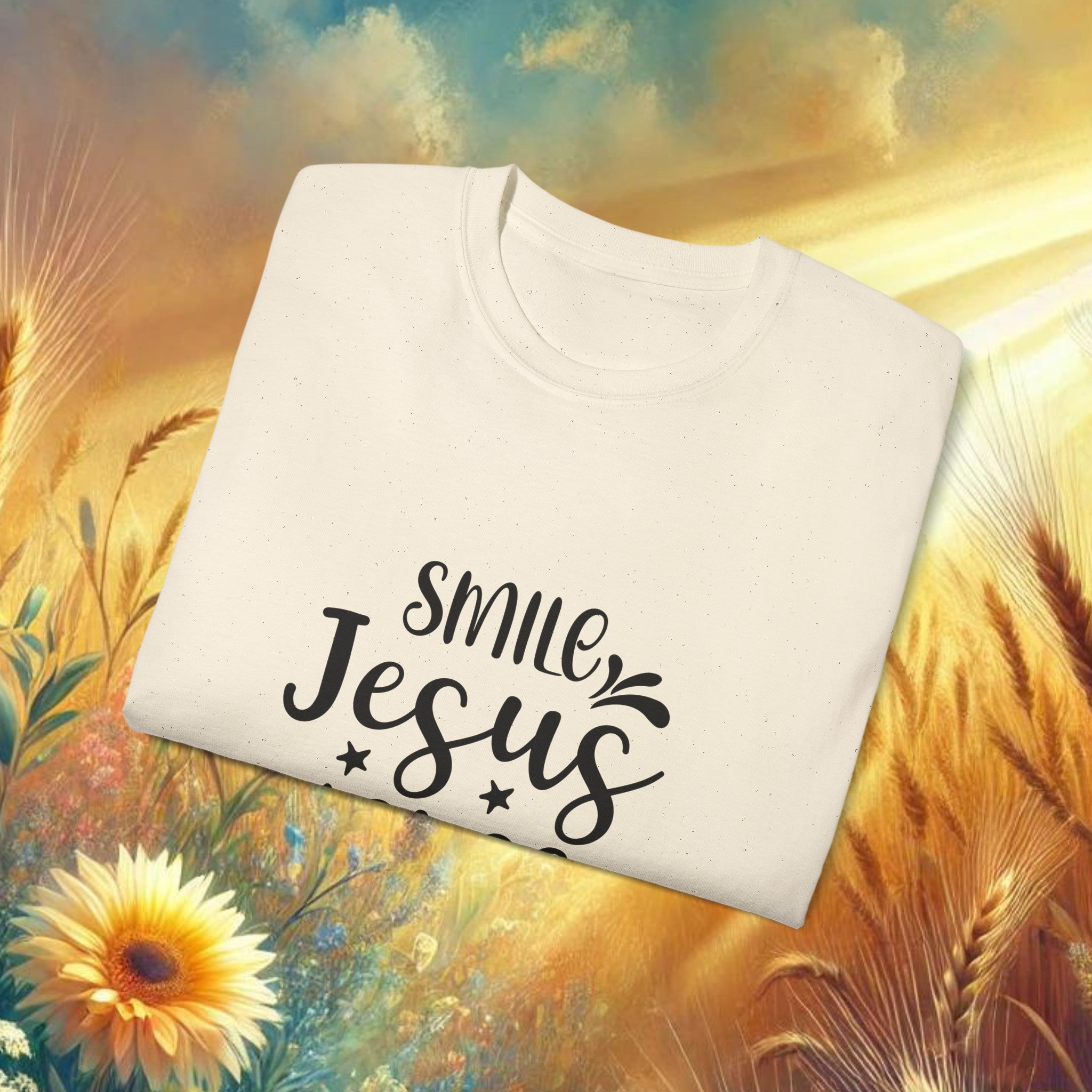 Smile Jesus Loves You Ultra Cotton Tee